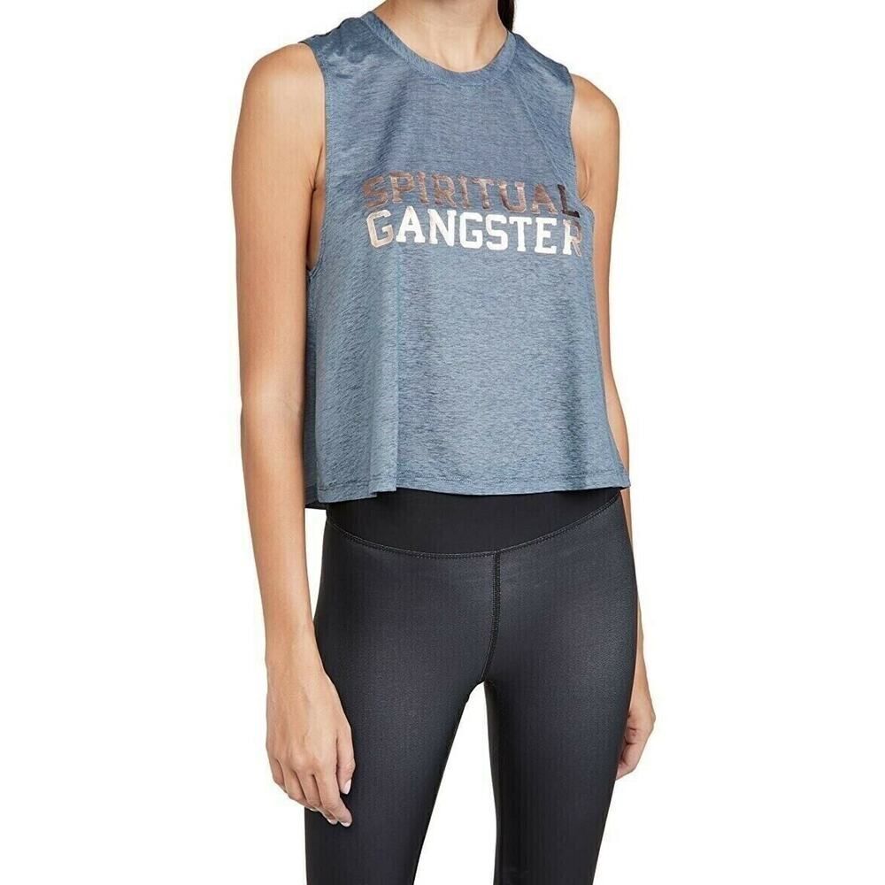 Spiritual Gangster SGV Active Crop Tank NEW Lightweight Flowy Athleisure M